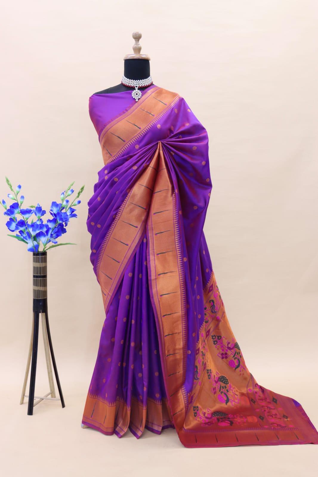 Kunjan Paithani Pure Silk Non Catalog Sarees Catalog